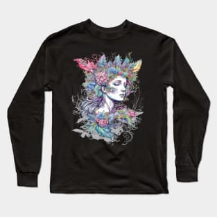 Watercolor Fairy #5 Long Sleeve T-Shirt